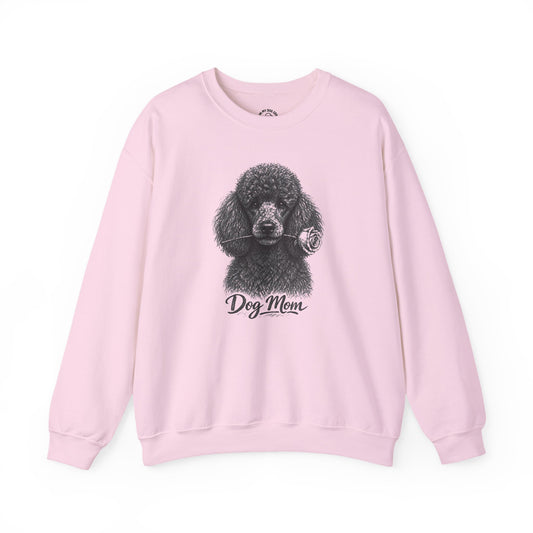 Poodle Dog Mom Sweatshirt (Rose Collection)