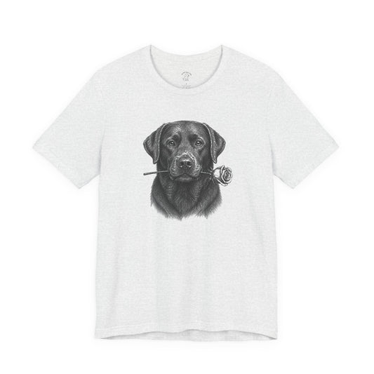 Chocolate Labrador Retriever Rose Collection T-Shirt