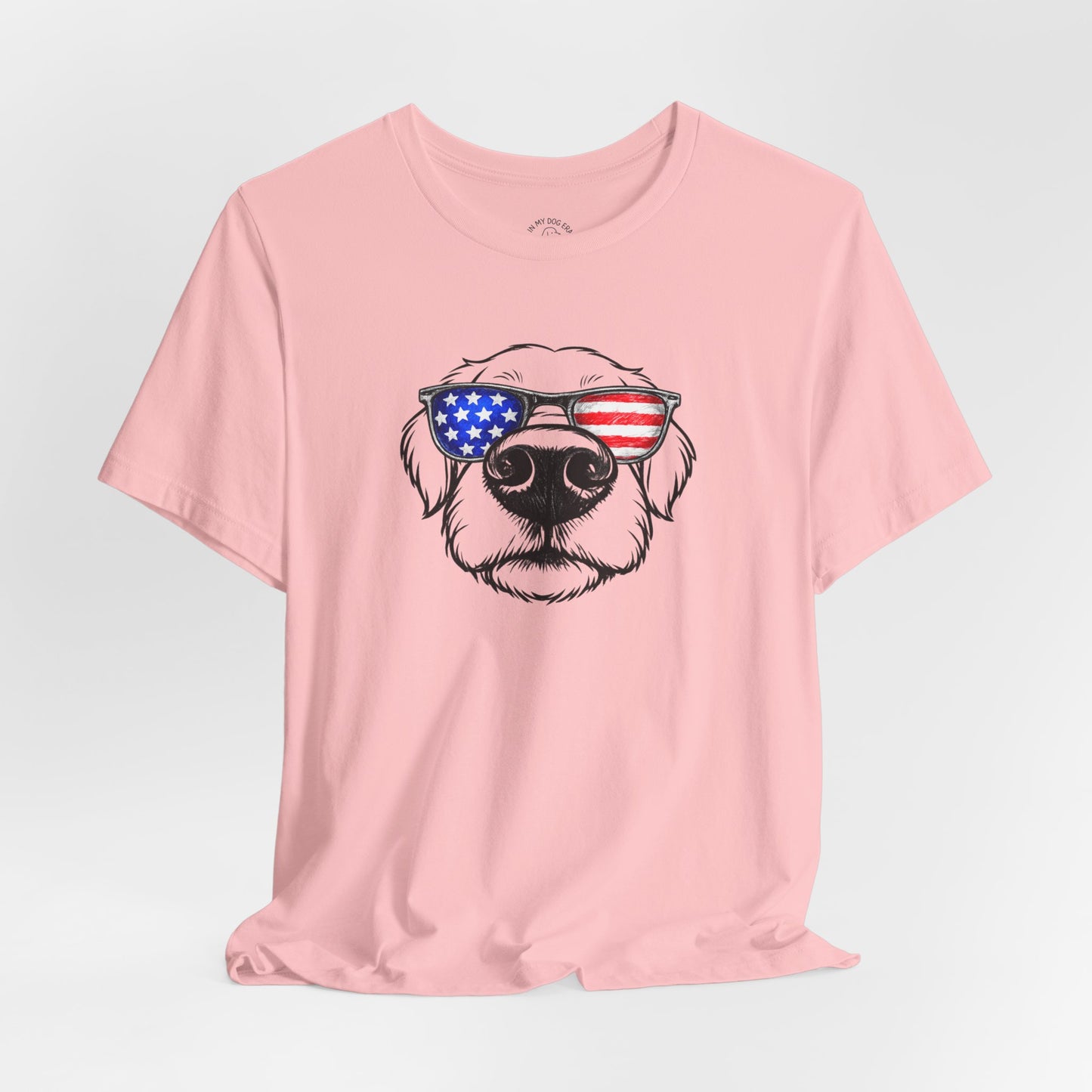 Red, White & BOOP Golden Retriever T-Shirt