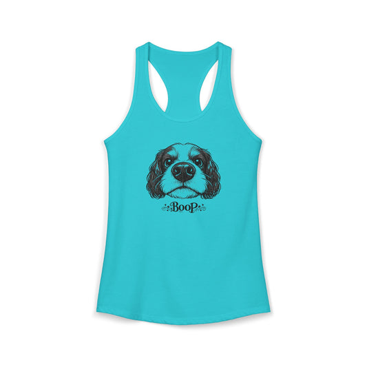BOOP Cavalier King Charles Spaniel - Women's Racerback Tanktop