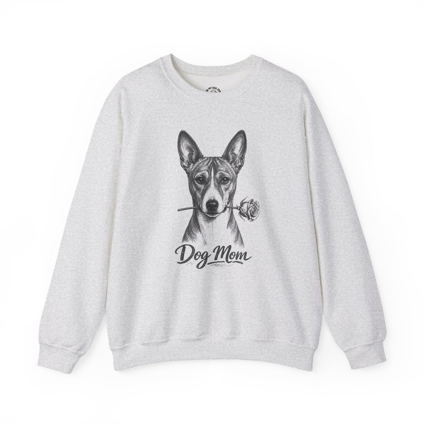 Basenji Dog Mom Sweatshirt (Rose Collection)