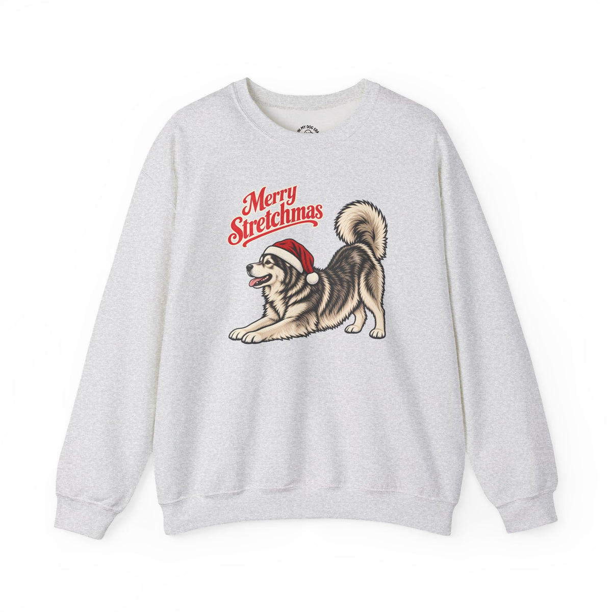 Alaskan Malamute Christmas Sweatshirt | Merry Stretchmas