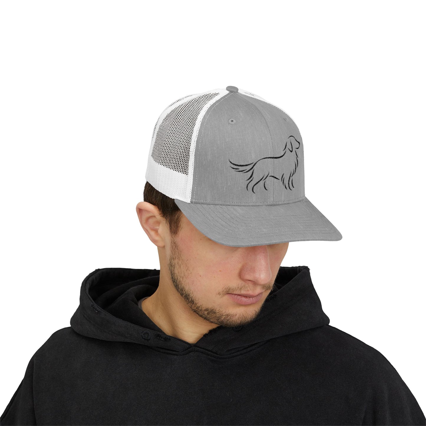 Golden Retriever Minimalist Trucker Hat