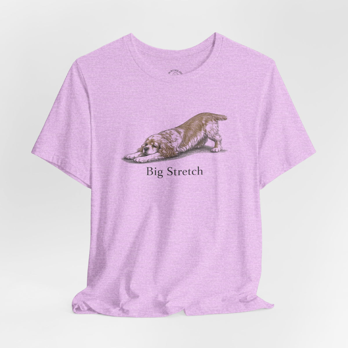 Big Stretch American Cocker Spaniel T-Shirt (Docked Tail)