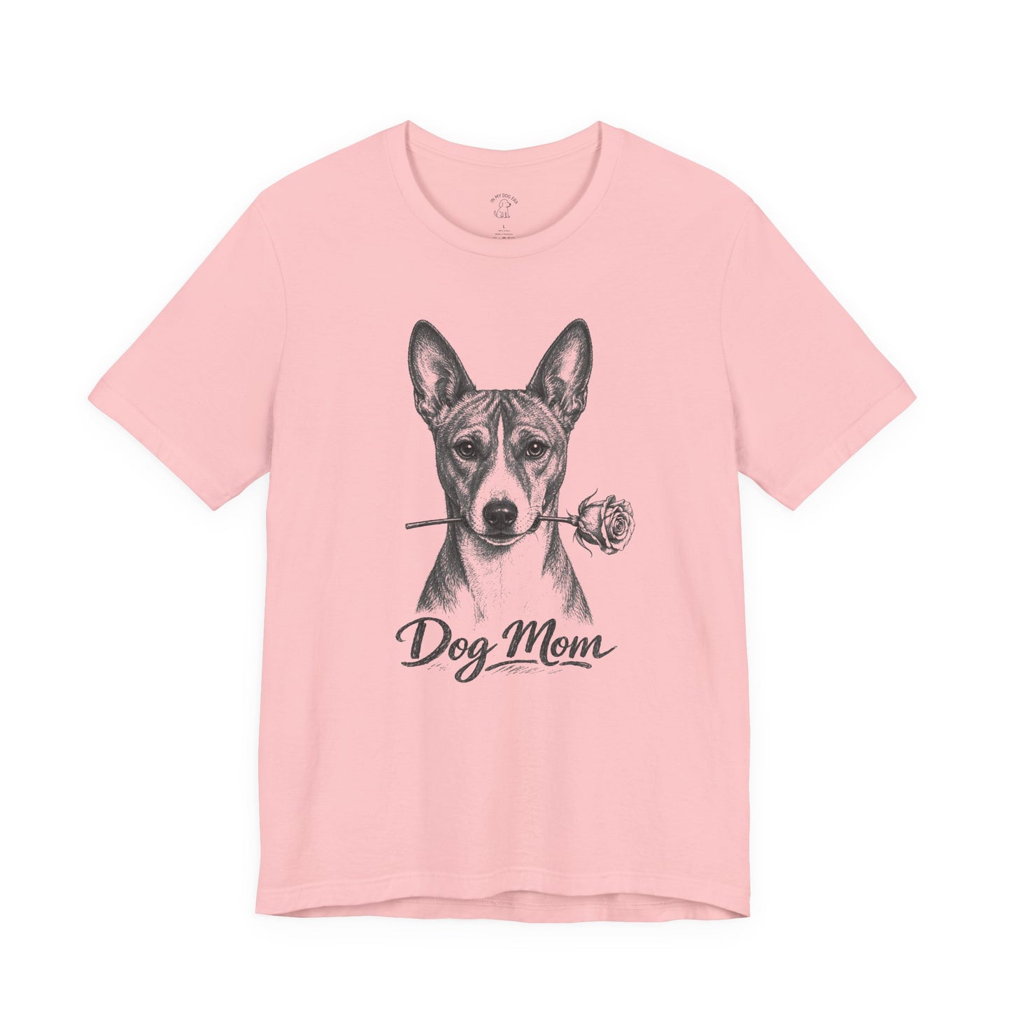 Basenji Dog Mom T-Shirt (Rose Collection)
