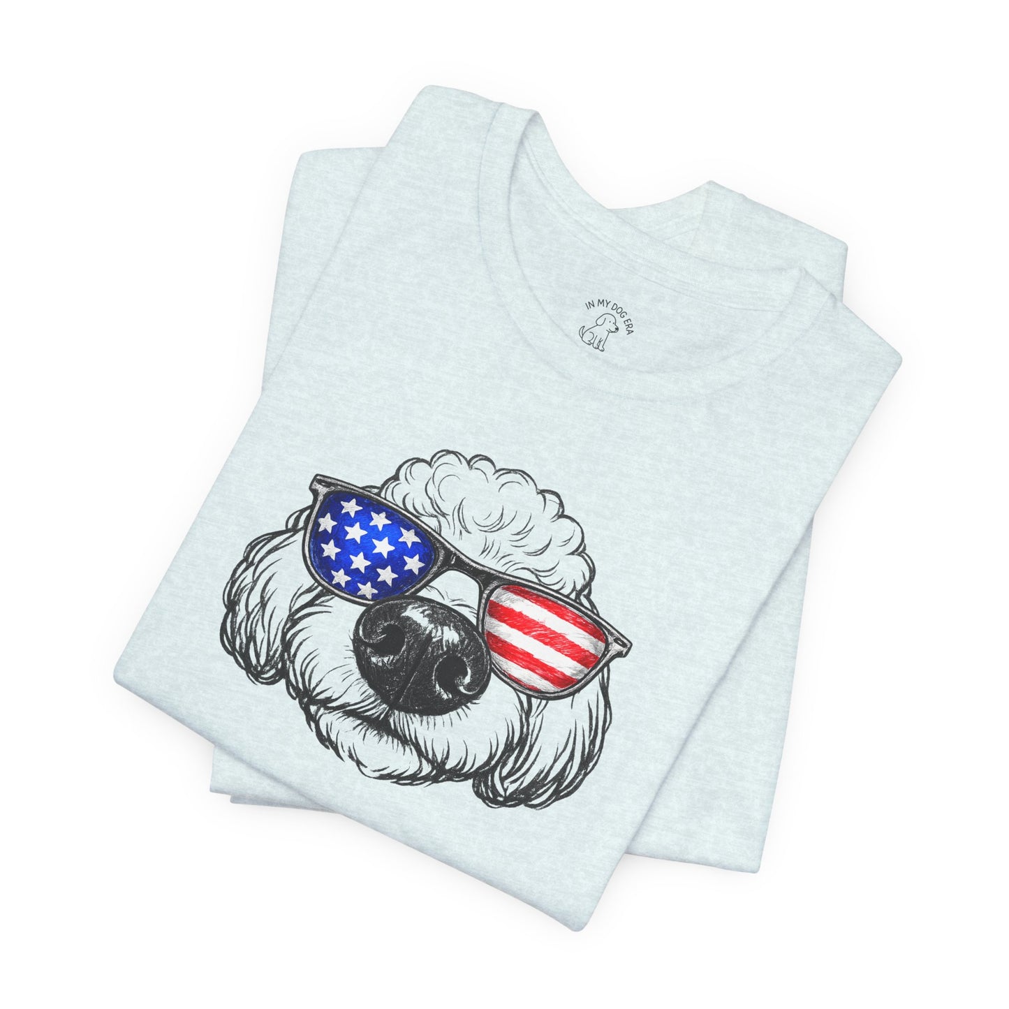 Red, White & BOOP Poodle T-Shirt
