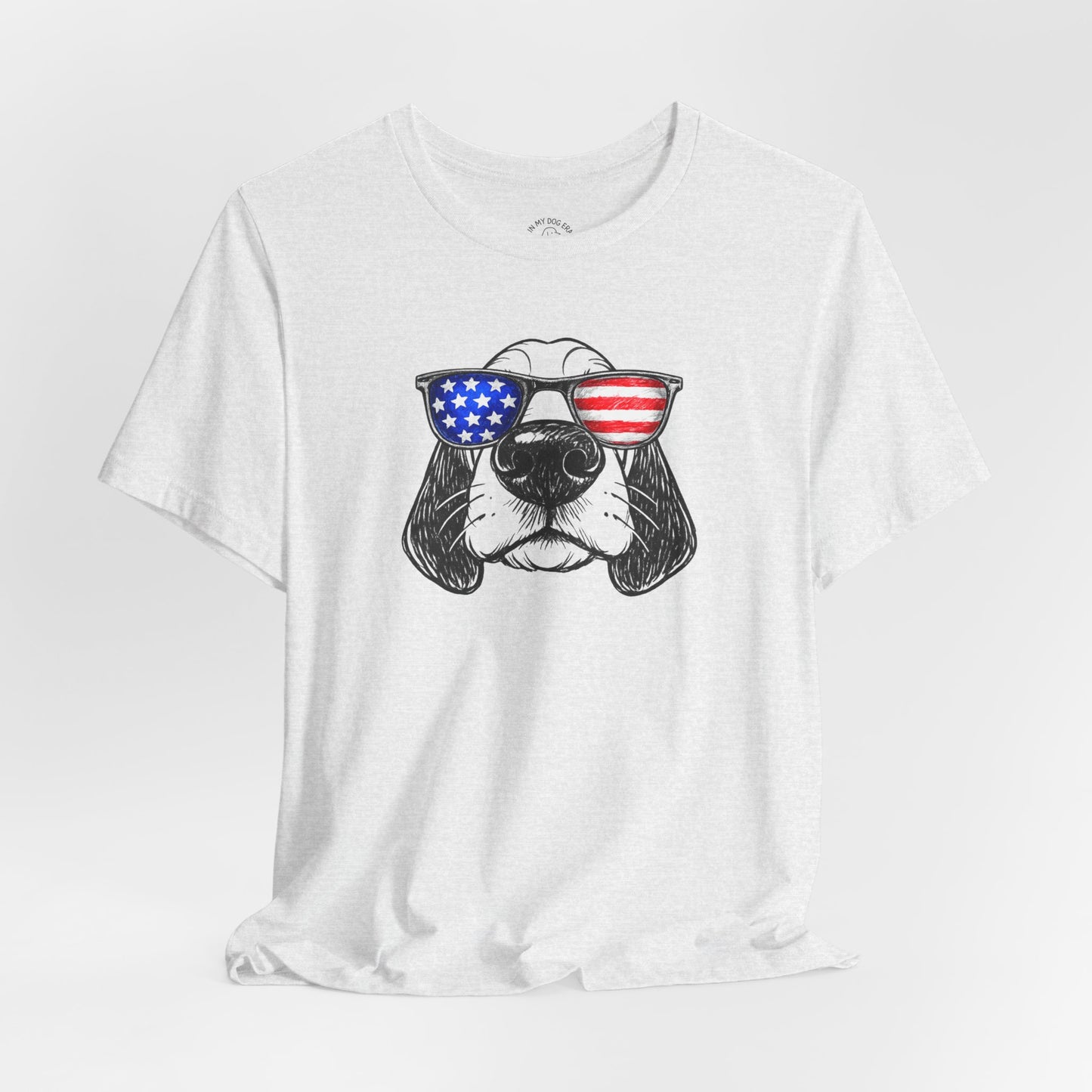 Red, White & BOOP Basset Hound T-Shirt