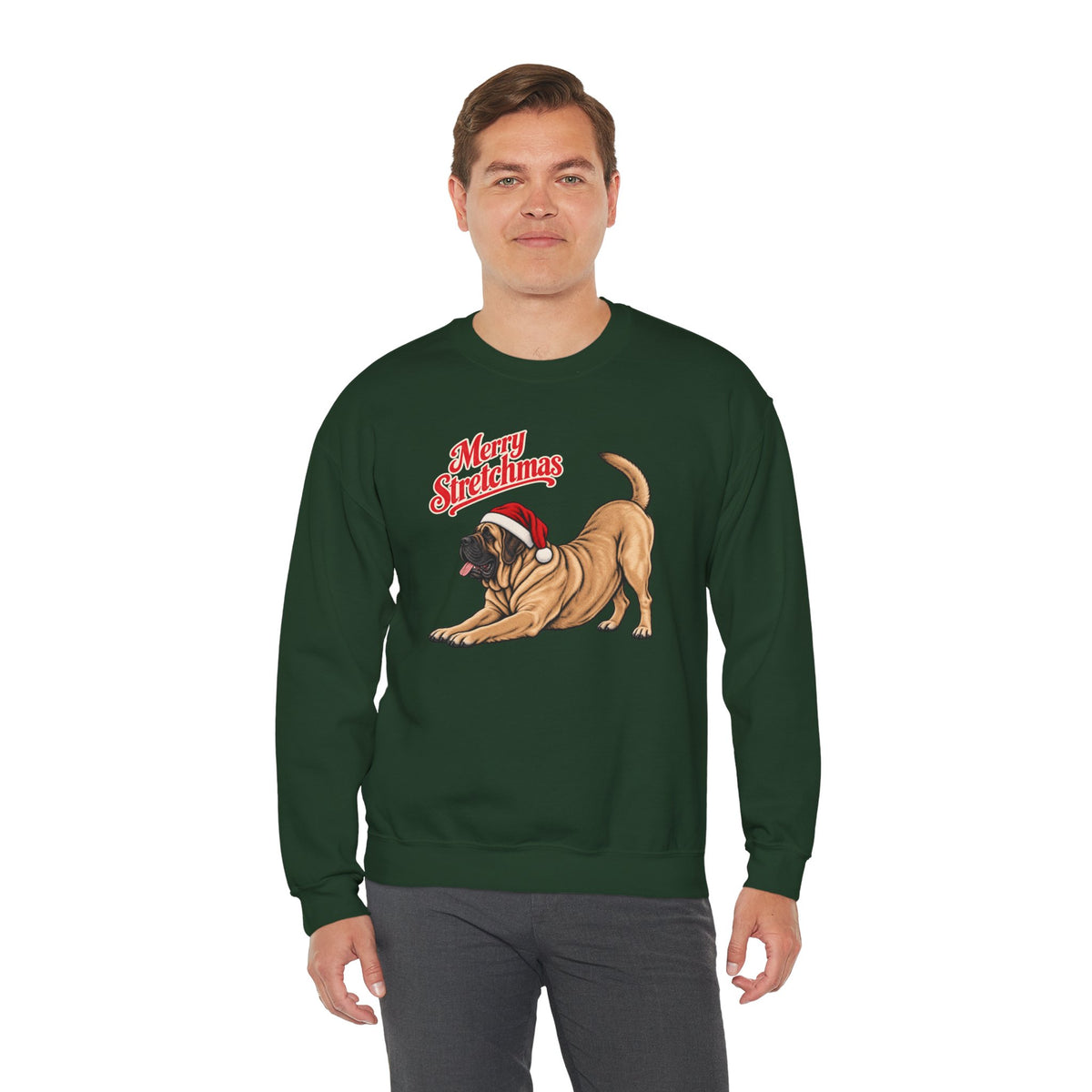 English Mastiff Christmas Sweatshirt | Merry Stretchmas