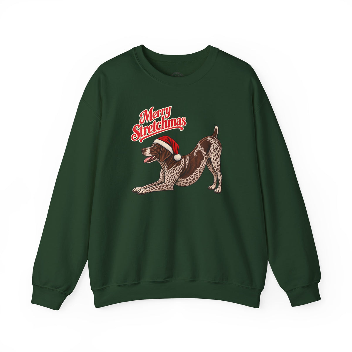 German Shorthaired Pointer Christmas Sweatshirt | Merry Stretchmas
