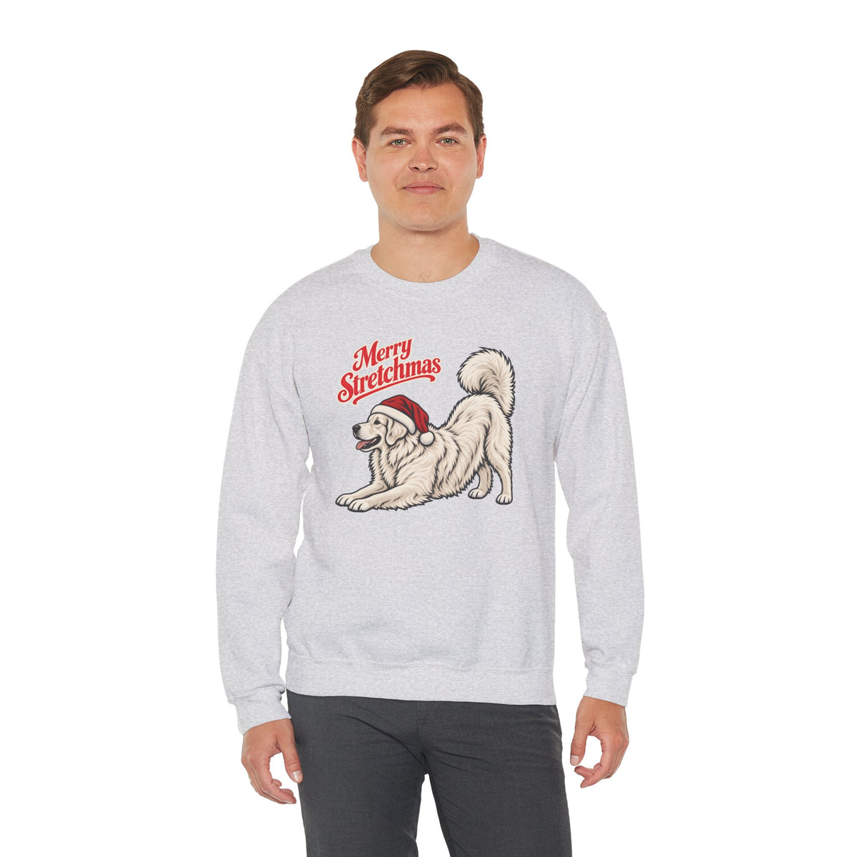Great Pyrenees Christmas Sweatshirt | Merry Stretchmas