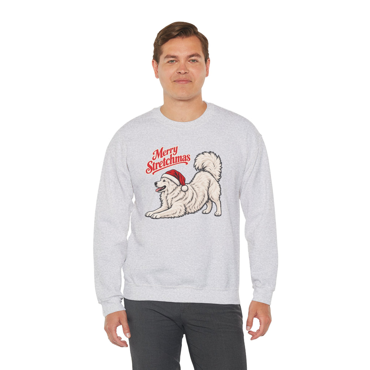 Samoyed Christmas Sweatshirt | Merry Stretchmas