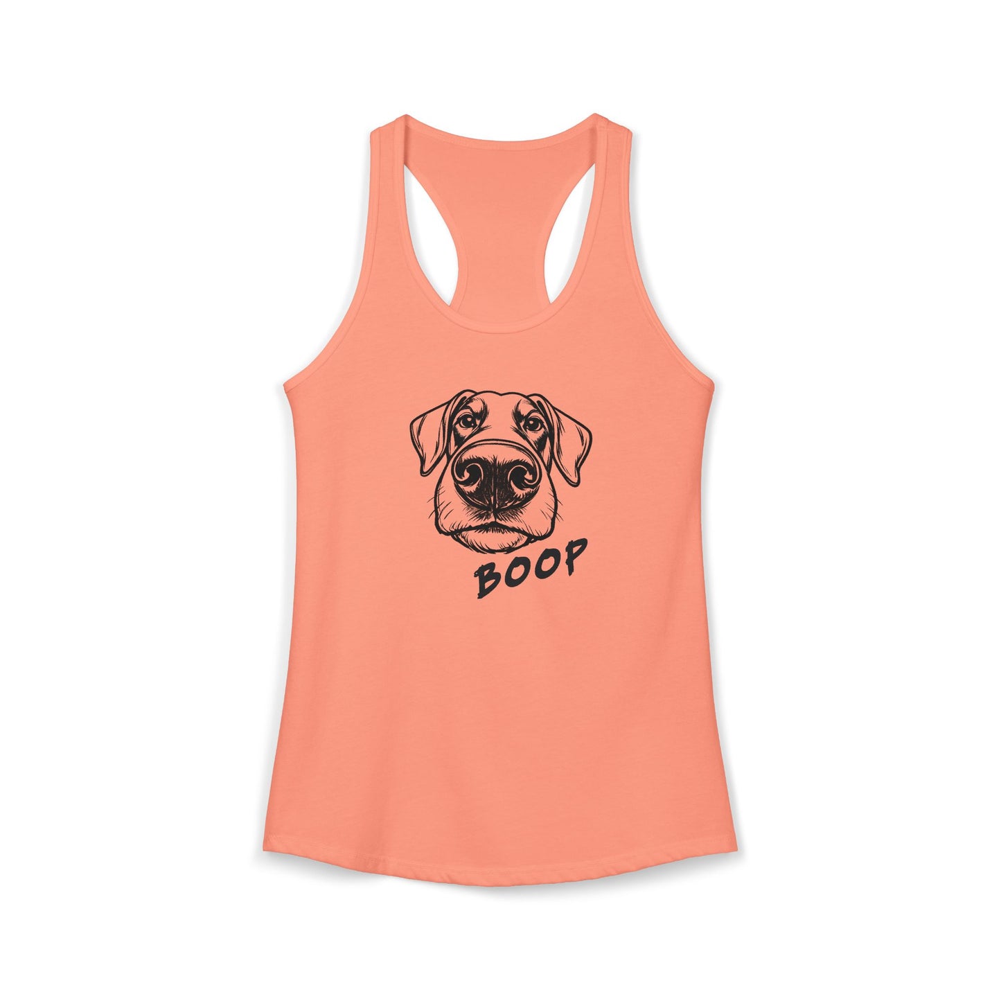 BOOP Classic - Doberman - Women's Racerback Tanktop (Natural Ears)
