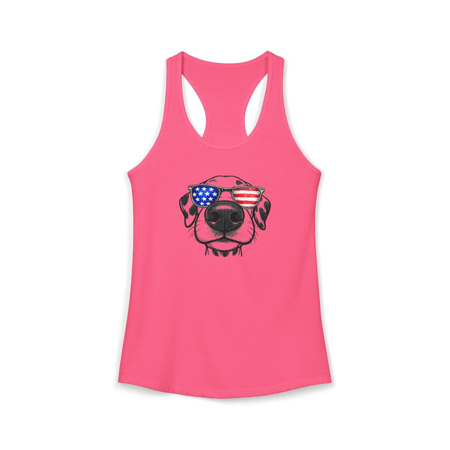 Red, White & BOOP Dalmatian - Women's Racerback Tanktop