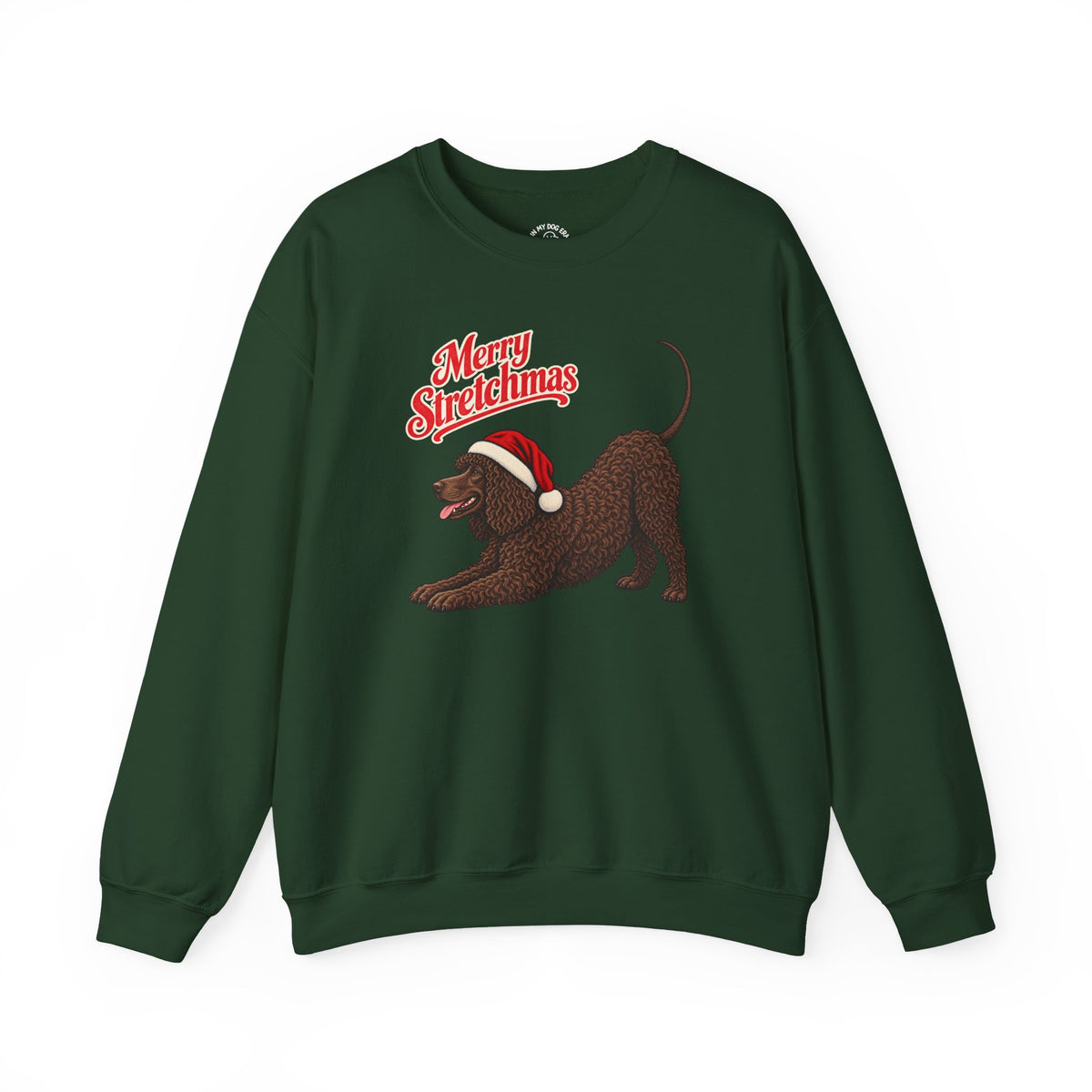 Irish Water Spaniel Christmas Sweatshirt | Merry Stretchmas