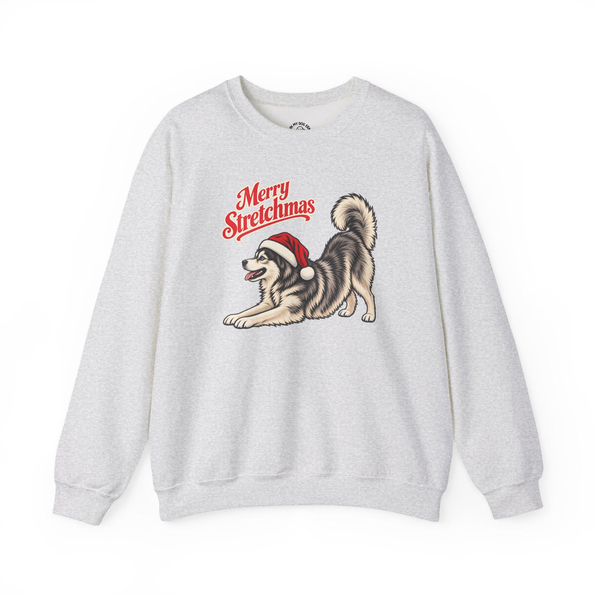 Pomsky Christmas Sweatshirt | Merry Stretchmas