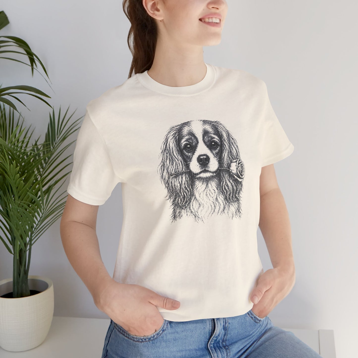 Cavalier King Charles Spaniel Rose Collection T-Shirt