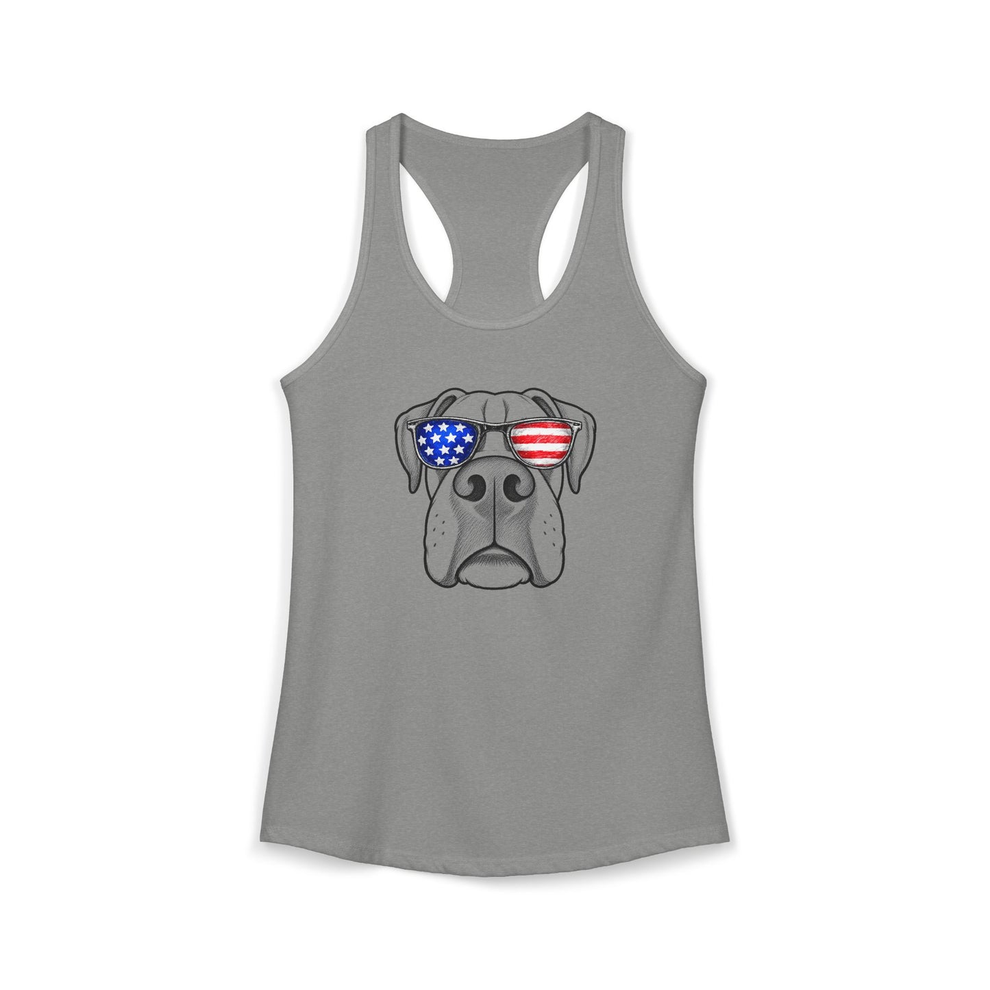 Red, White & BOOP Boxer - Women's Racerback Tanktop