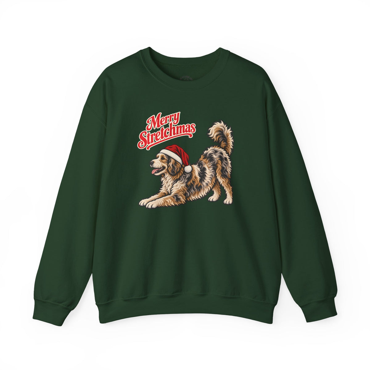 Aussiedoodle Christmas Sweatshirt | Merry Stretchmas