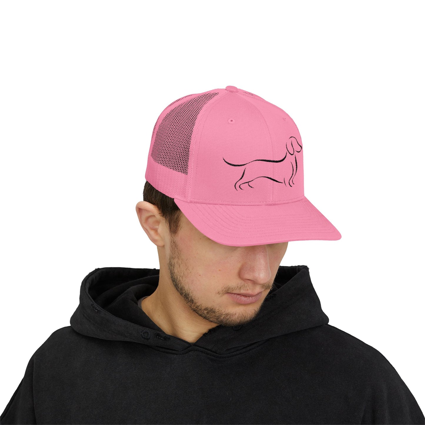 Dachshund Minimalist Trucker Hat