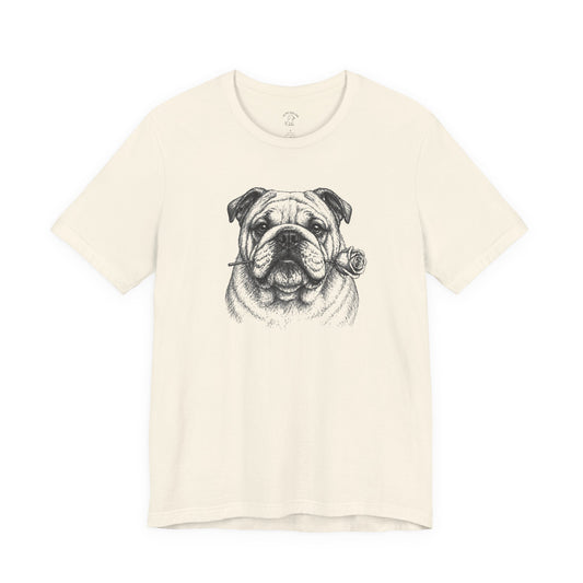 English Bulldog Rose Collection T-Shirt