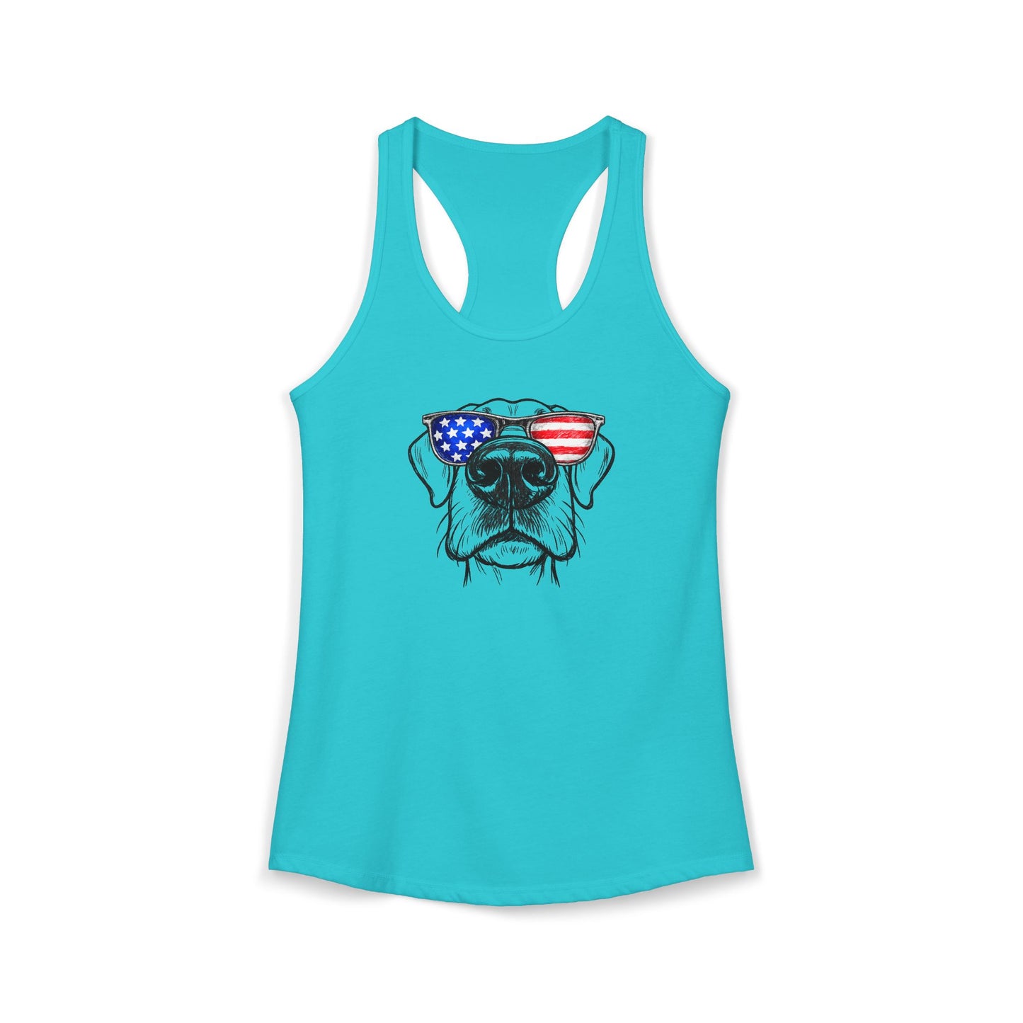 Red, White & BOOP Great Dane - Women's Racerback Tanktop