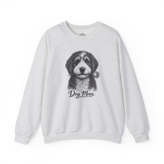 Bernedoodle Dog Mom Sweatshirt (Rose Collection)