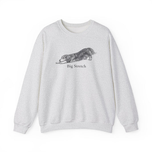 Big Stretch Long-Haired Dachshund Sweatshirt