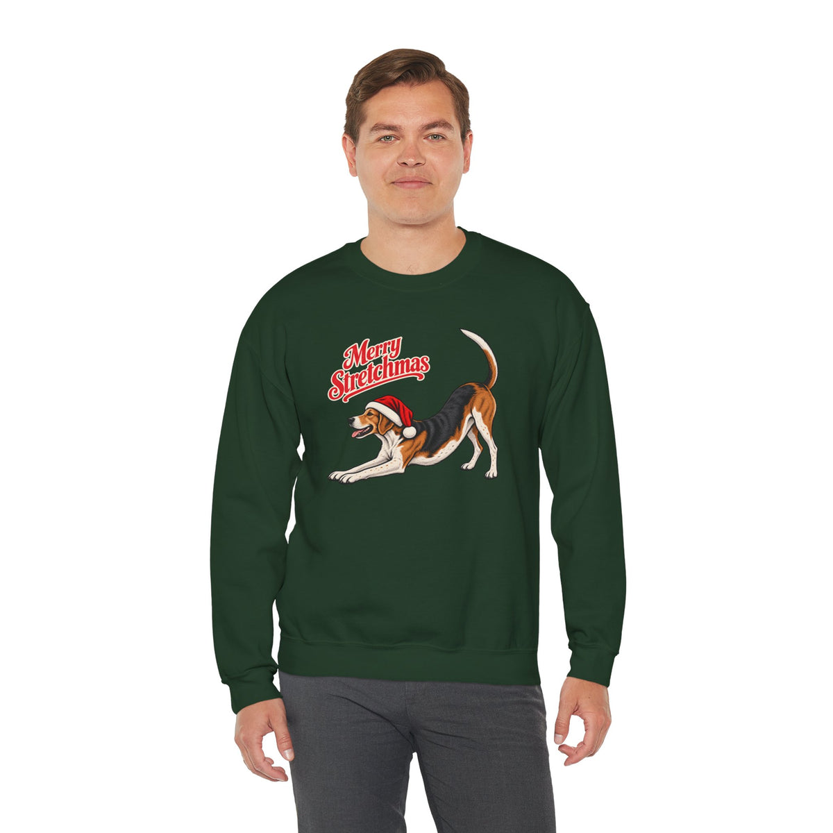 Running Walker Christmas Sweatshirt | Merry Stretchmas