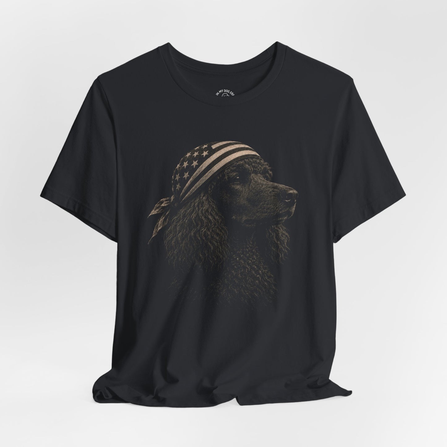 All-American Black Poodle T-Shirt