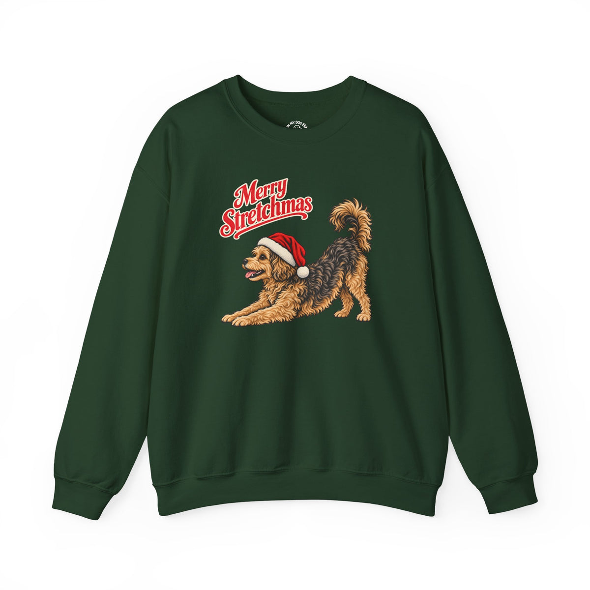 Yorkipoo Christmas Sweatshirt | Merry Stretchmas