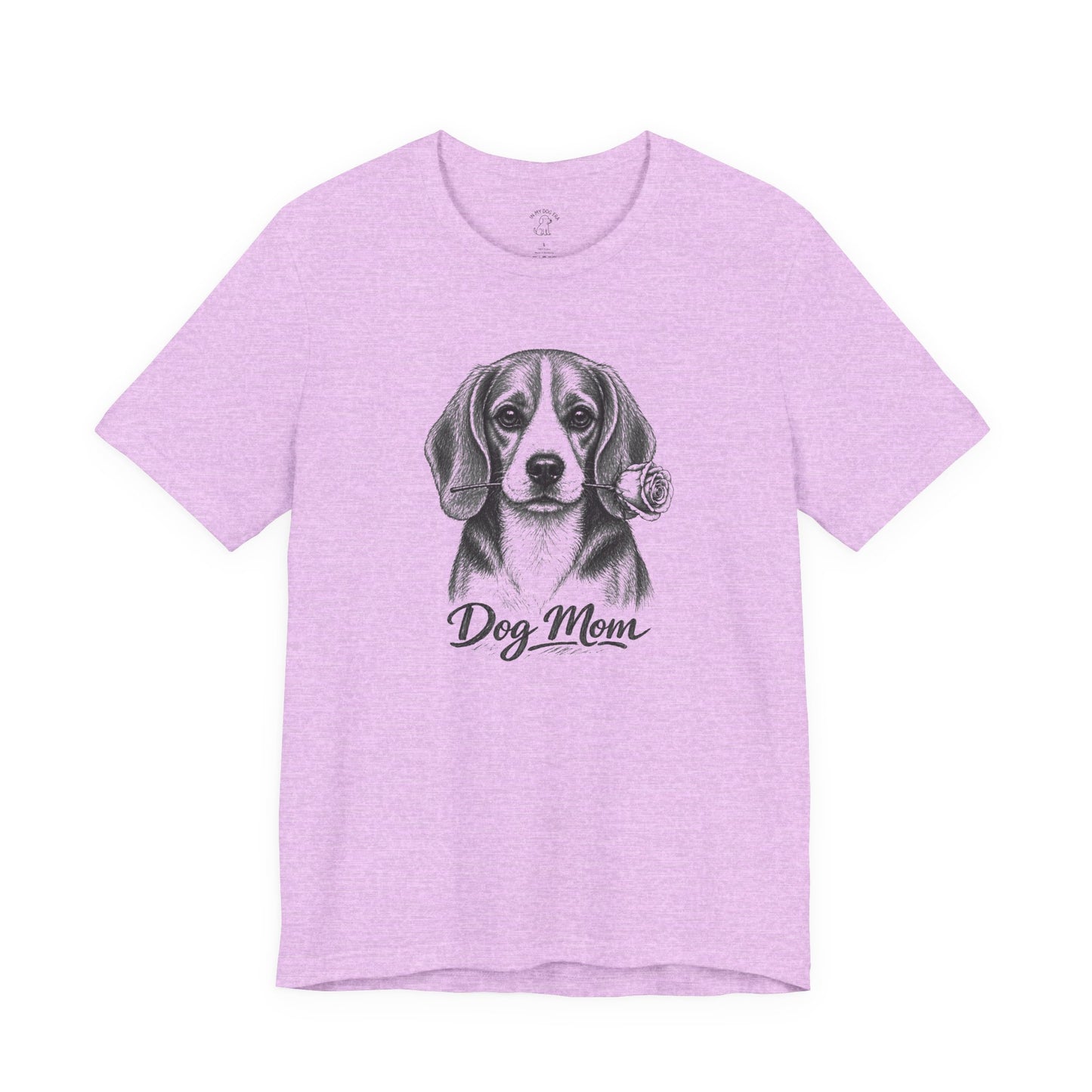 Beagle Dog Mom T-Shirt (Rose Collection)