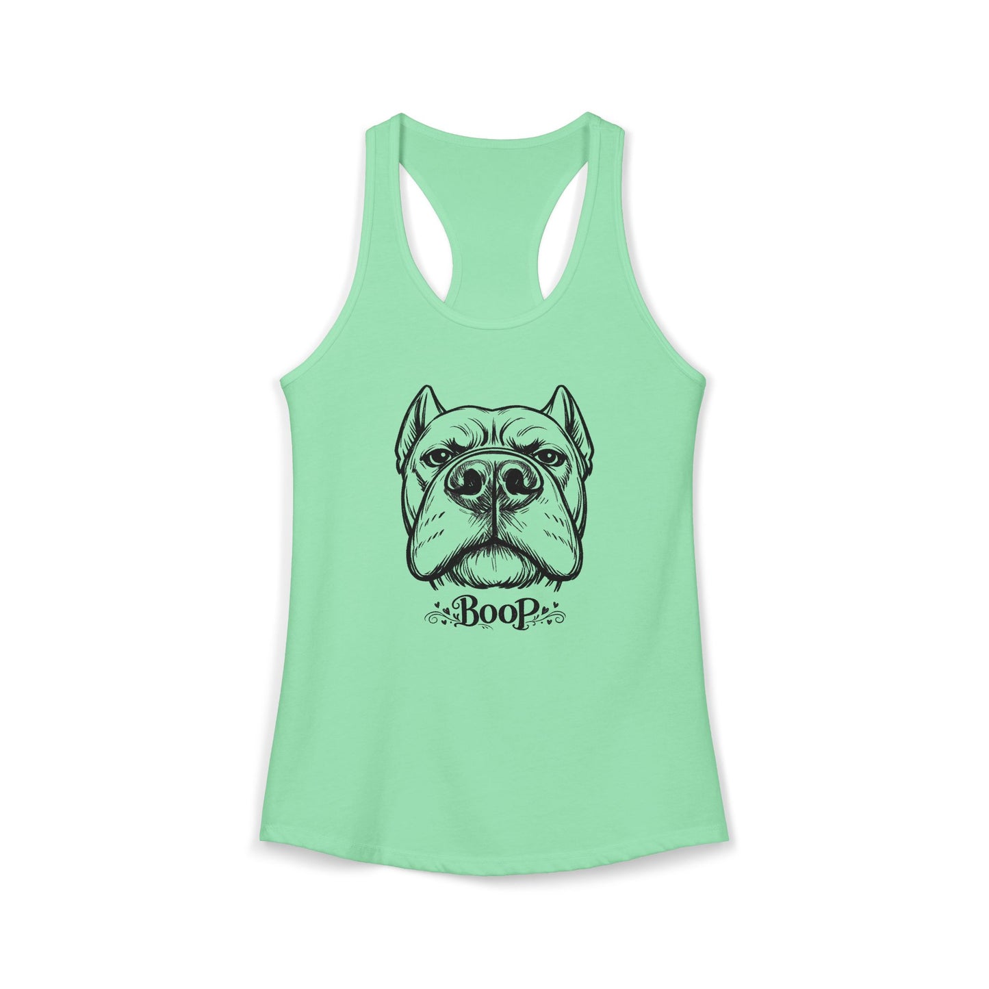 BOOP Cane Corso - Women's Racerback Tanktop (Cropped Ears)