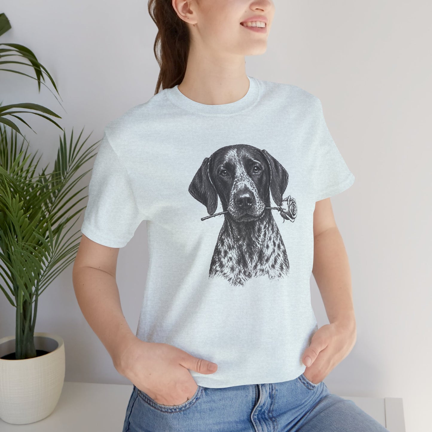 German Shorthaired Pointer GSP Rose Collection T-Shirt