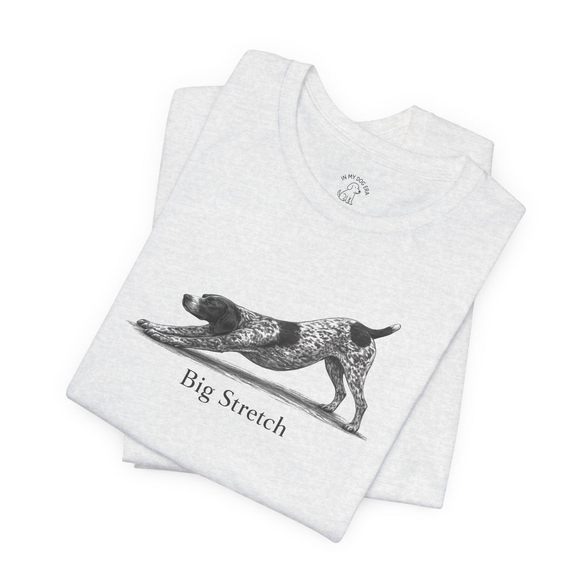 Big Stretch German Shorthaired Pointer (Docked Tail) T-Shirt