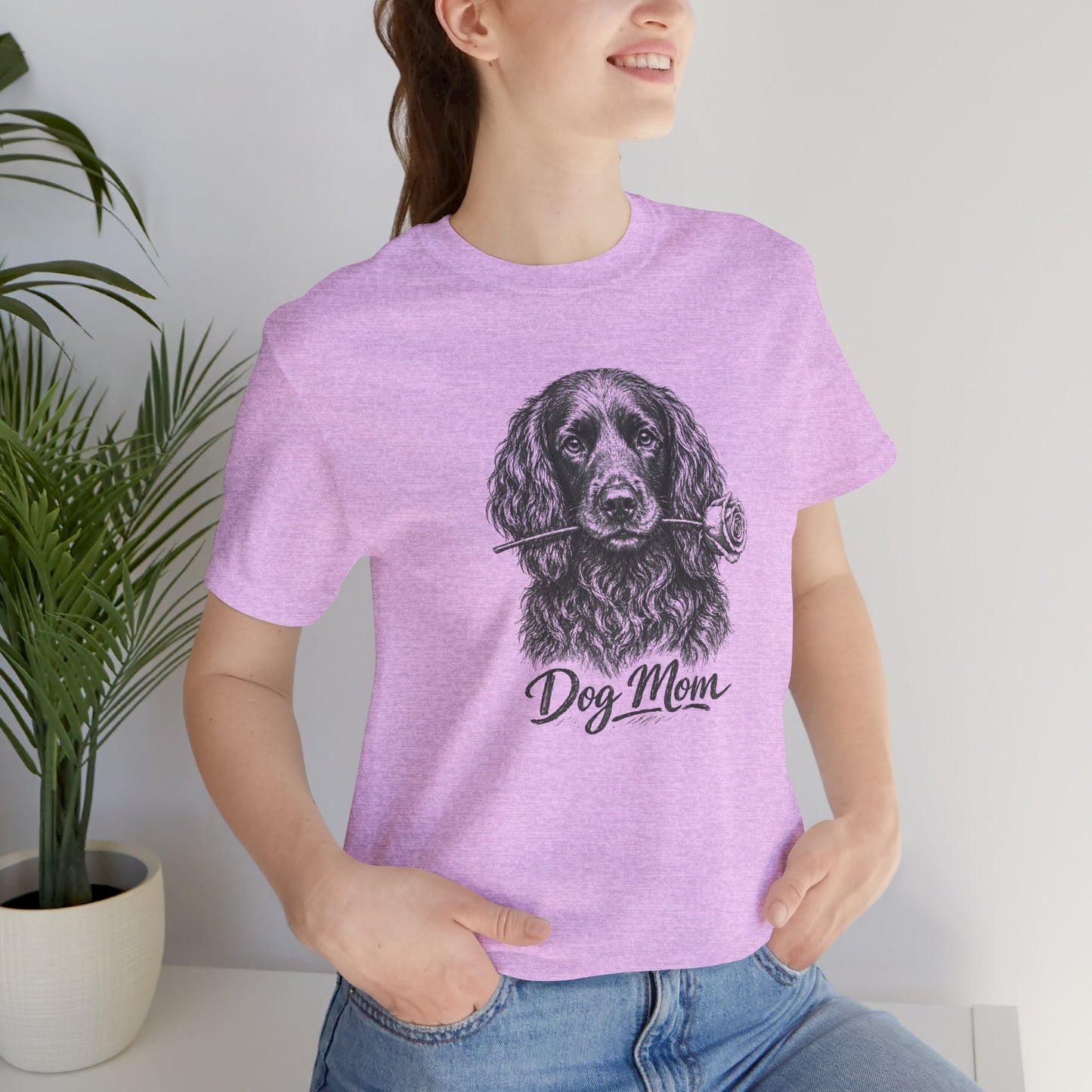 Boykin Spaniel Dog Mom T-Shirt (Rose Collection)