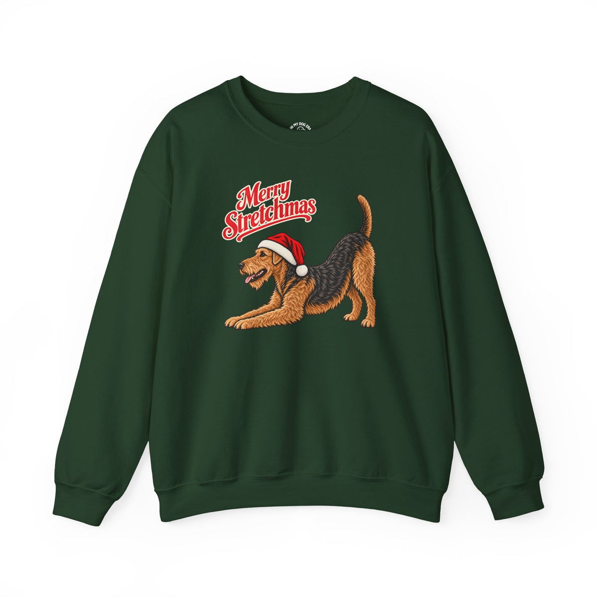 Airedale Terrier Christmas Sweatshirt | Merry Stretchmas