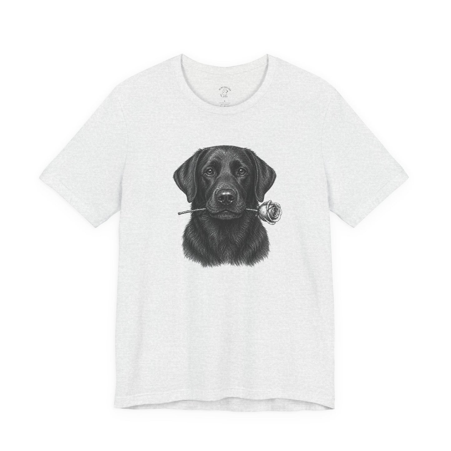 Black Labrador Retriever Rose Collection T-Shirt