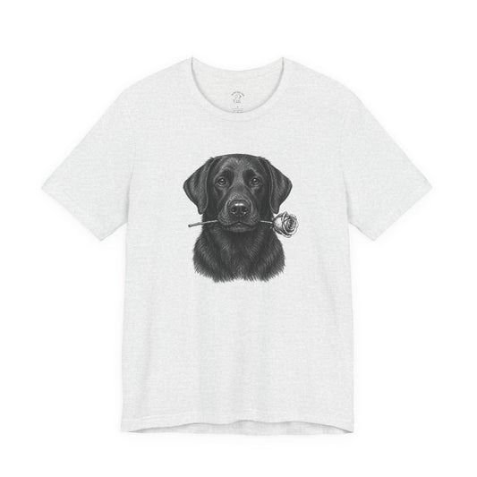 Black Labrador Retriever Rose Collection T-Shirt
