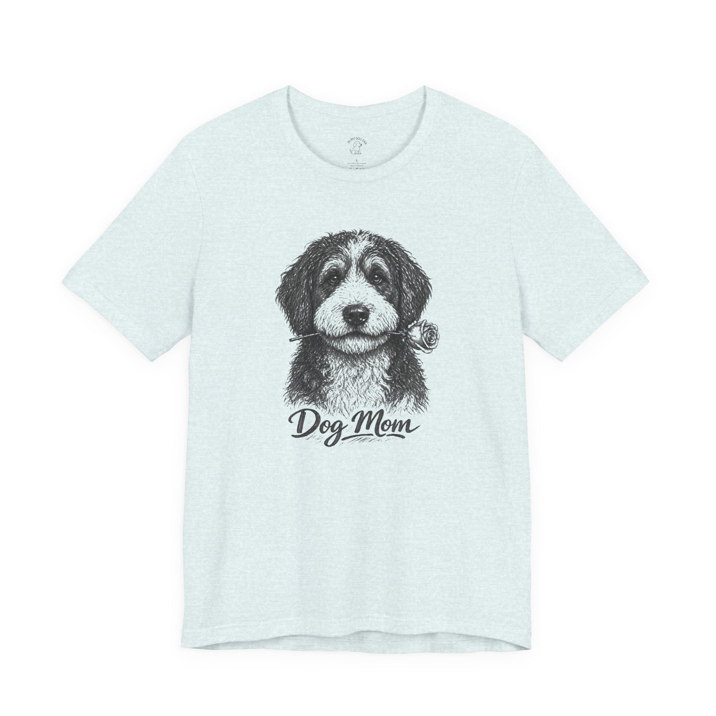 Bernedoodle Dog Mom T-Shirt (Rose Collection)