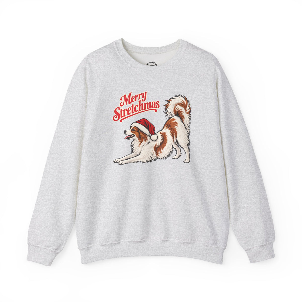 Papillon Christmas Sweatshirt | Merry Stretchmas