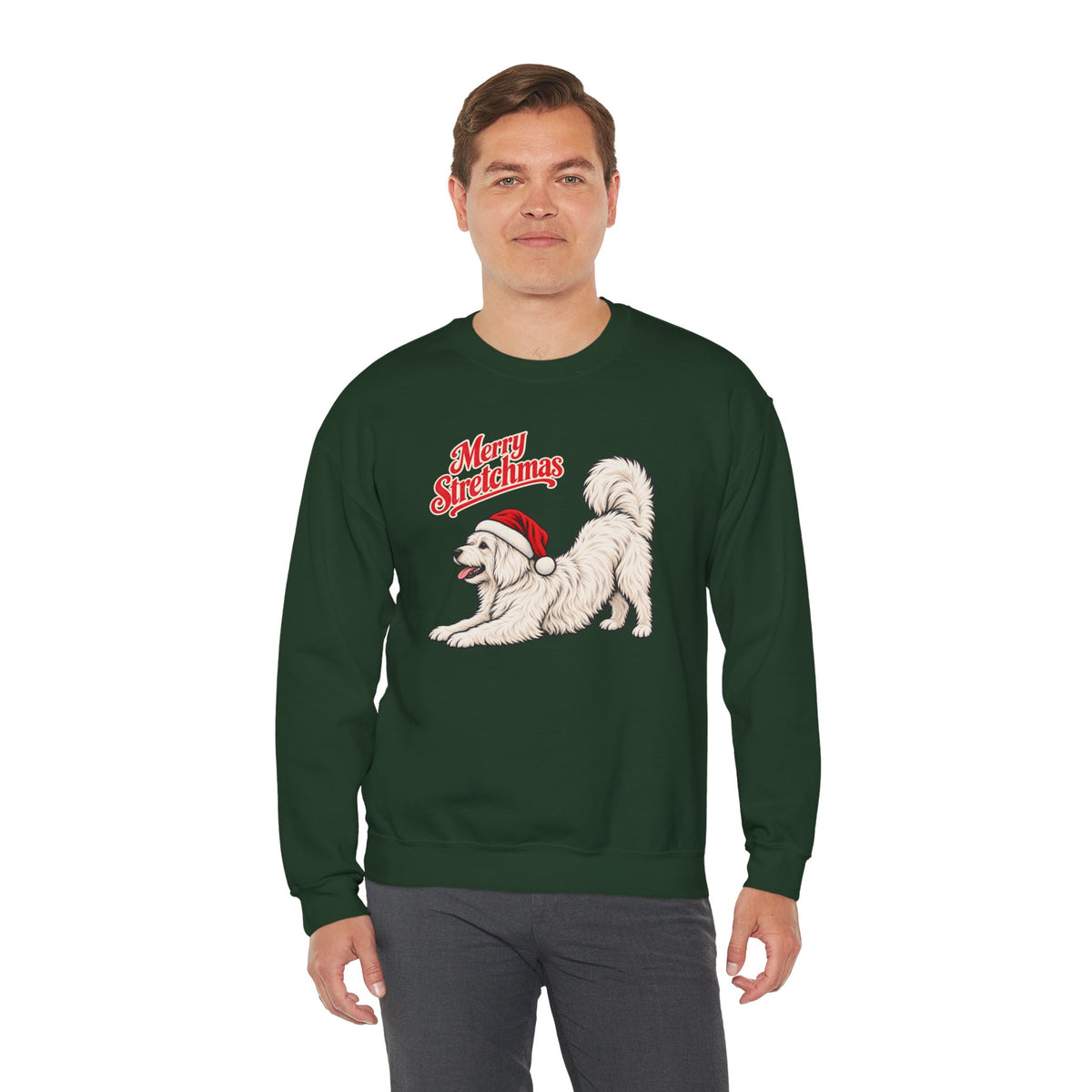 Coton de Tulear Christmas Sweatshirt | Merry Stretchmas