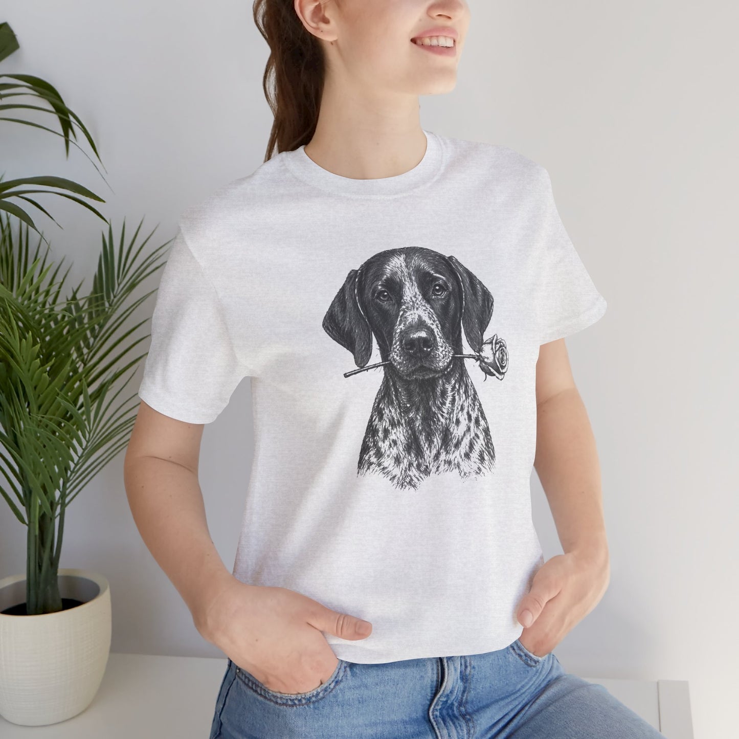 German Shorthaired Pointer GSP Rose Collection T-Shirt