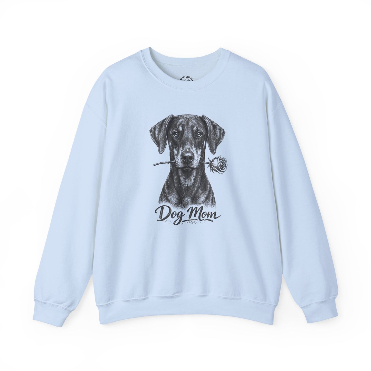 Doberman Dog Mom Sweatshirt (Rose Collection) - Natural Ears