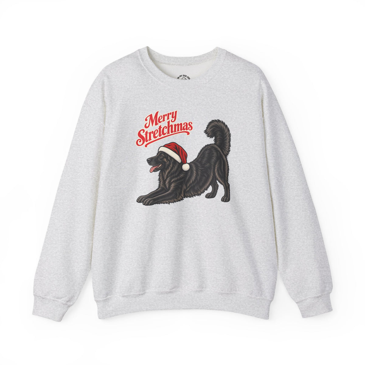 Black German Shepherd Christmas Sweatshirt | Merry Stretchmas