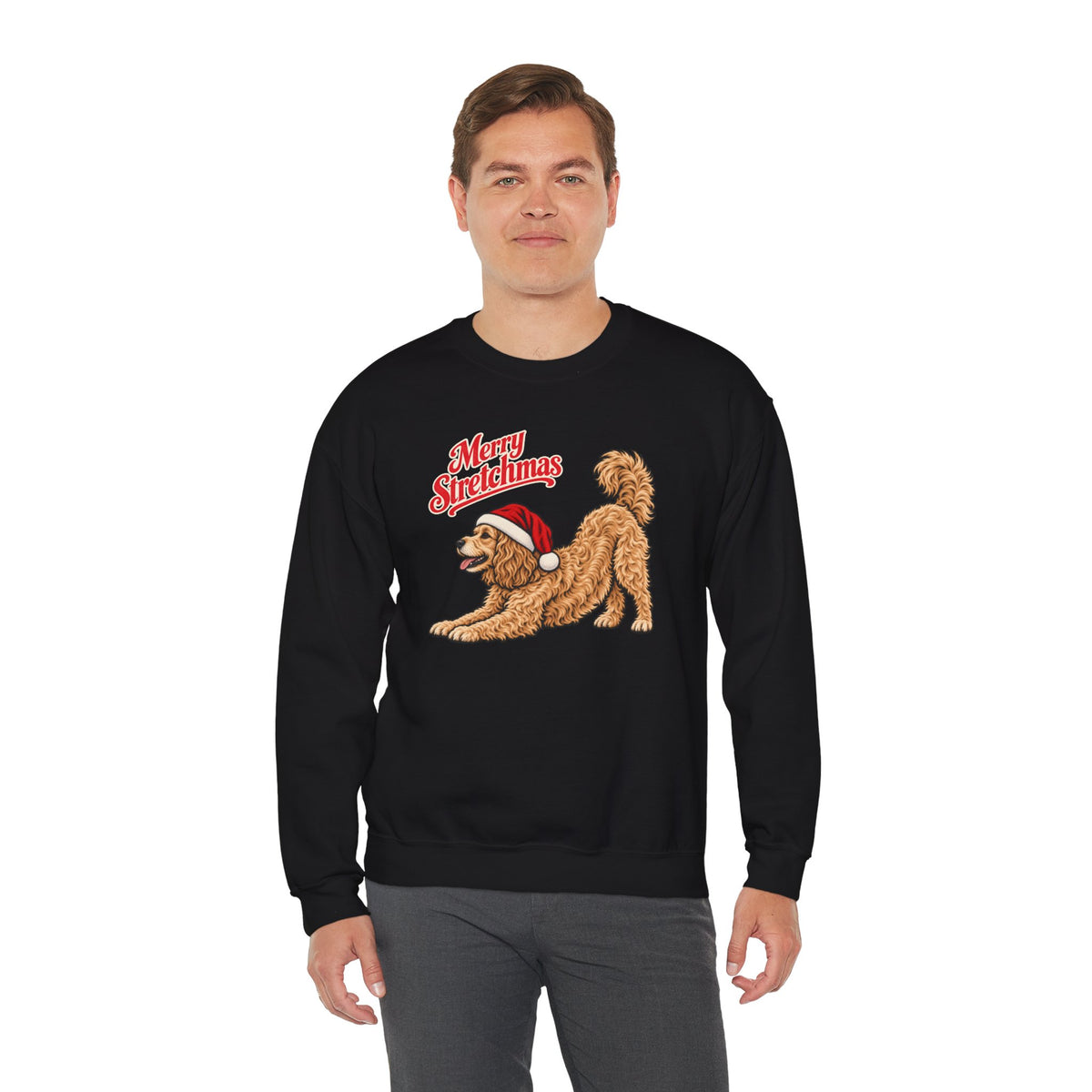 Cockapoo Christmas Sweatshirt | Merry Stretchmas