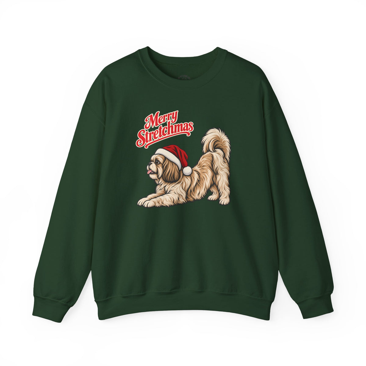 Shih Tzu Christmas Sweatshirt | Merry Stretchmas