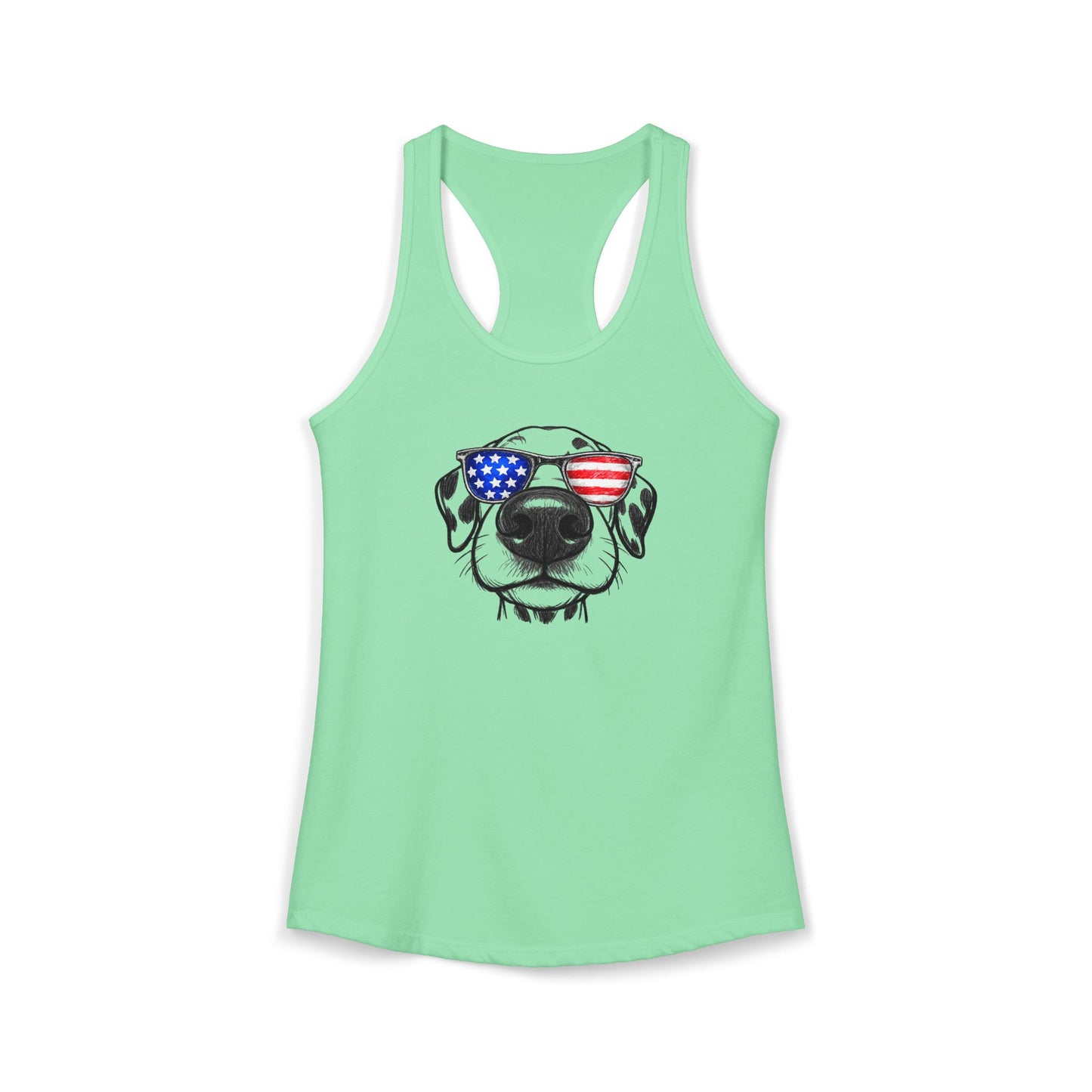 Red, White & BOOP Dalmatian - Women's Racerback Tanktop