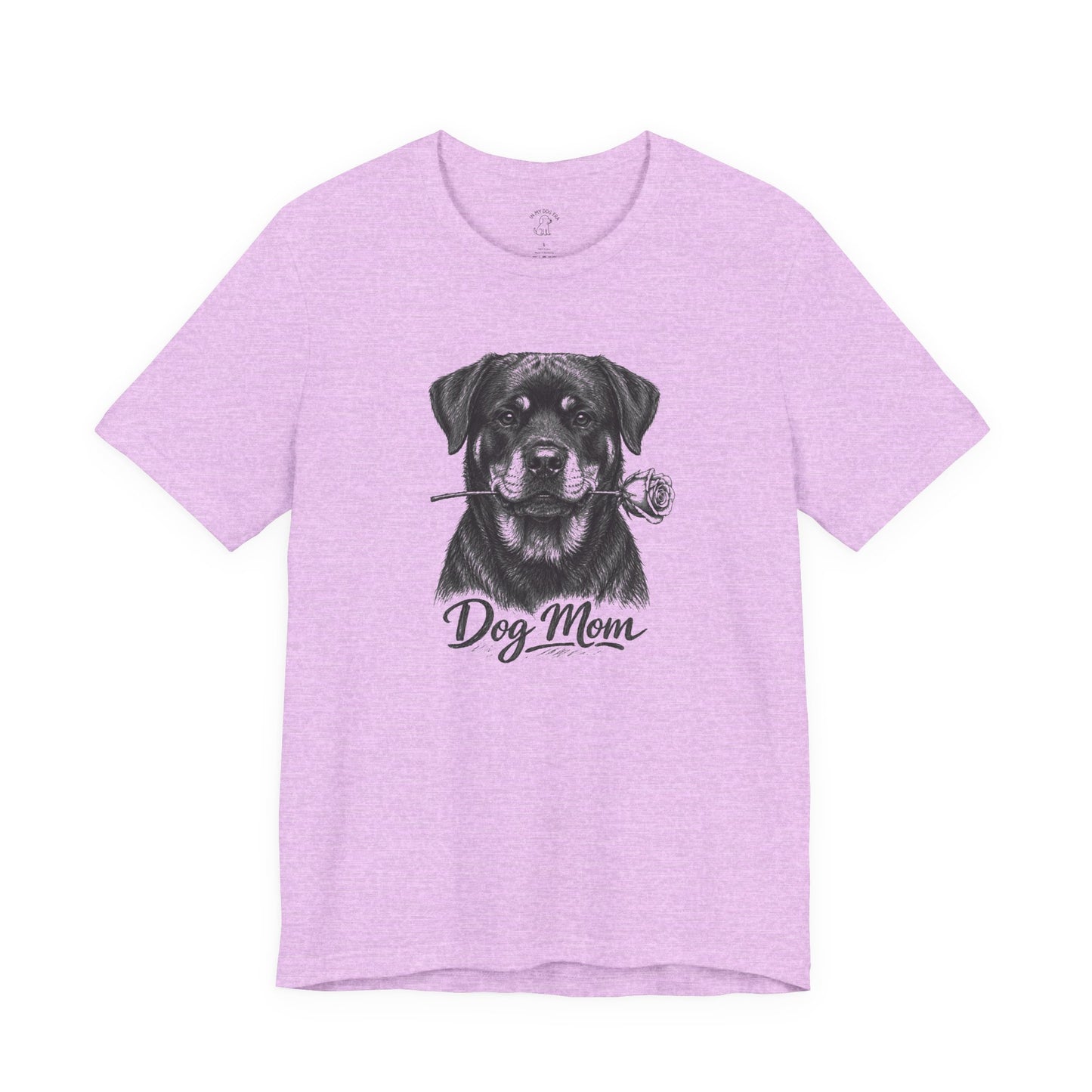 Rottweiler Dog Mom T-Shirt (Rose Collection)