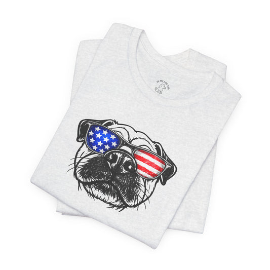 Red, White & BOOP Pug T-Shirt
