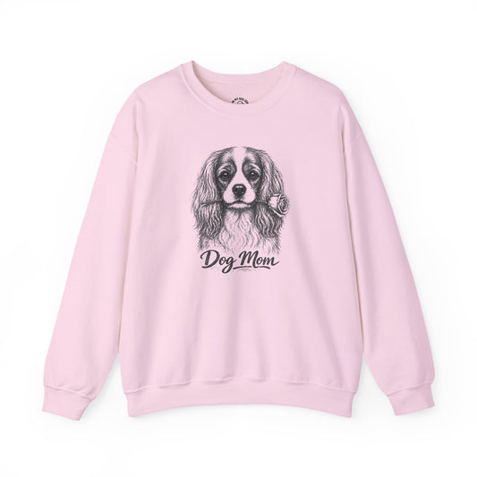 Cavalier King Charles Spaniel Dog Mom Sweatshirt (Rose Collection)